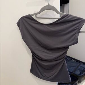 Edikted Gray backless top